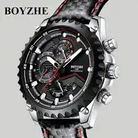 BOYZHE Automatic Watch Men Relogio Automatico Masculino Mechanical Wristwatch Mens Brand Luminous Sports Calendar Male Clock
