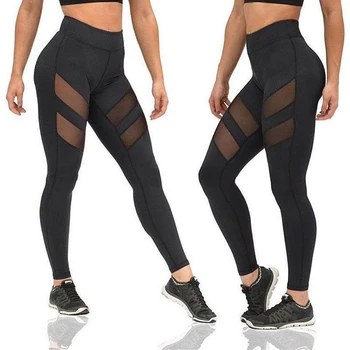 

Hot Sale Women Leggings Sexy Mesh Leggins Summer Mesh Patchwork Pants Heigh Quality Female Lady Leggings Ankle Length Trouser