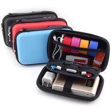 Junejour Earphone Storage Box Organizer Headphone Coin Organizer Container Wire Cable Coin Case Storage Holder Pouch