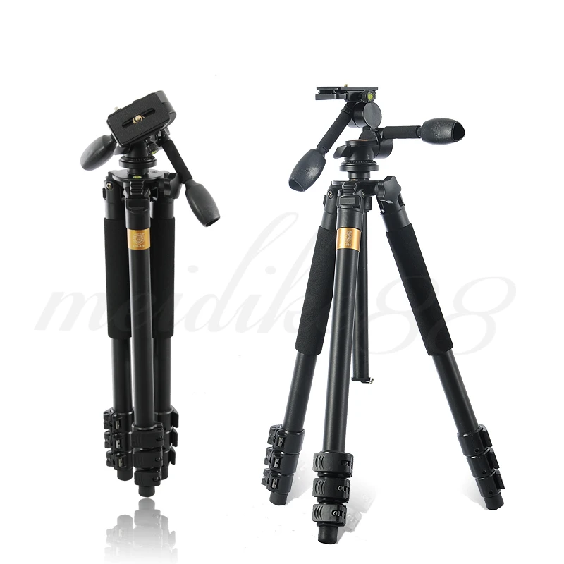 Pro Q620 Professional Aluminum Alloy Tripod Monopod For DSLR Camera Video DV Recorder Light Weight