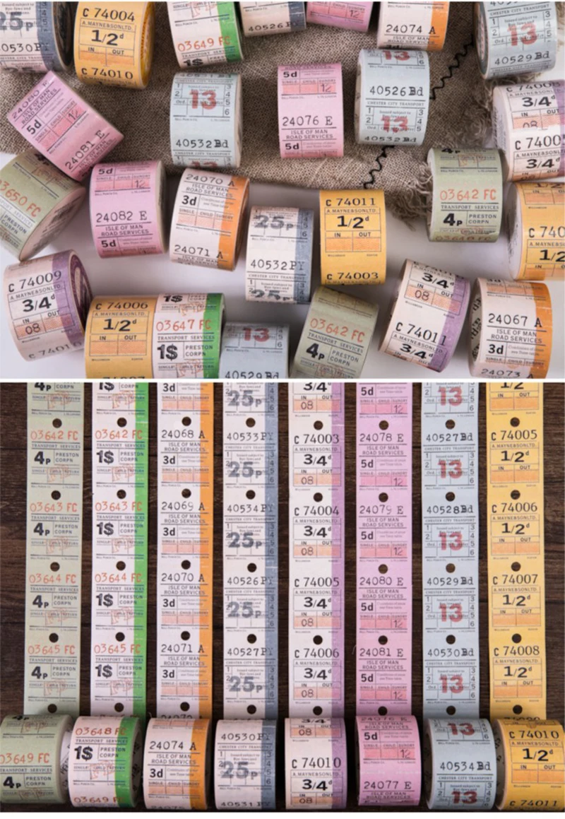 Ретро Декор для билетов на путешествия, записываемая клейкая лента из рисовой бумаги, этикетка, наклейка, пули, журнал, канцелярские принадлежности, дневник, наклейка s
