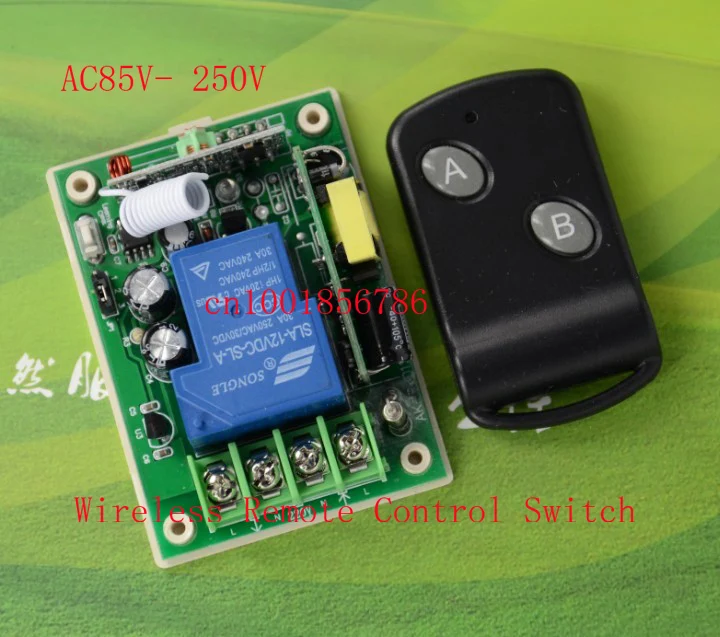 

Best Price Wide Rang Voltage 85V~220V 10A 1CH Ch RF Wireless Remote Control System Remote &Receiver