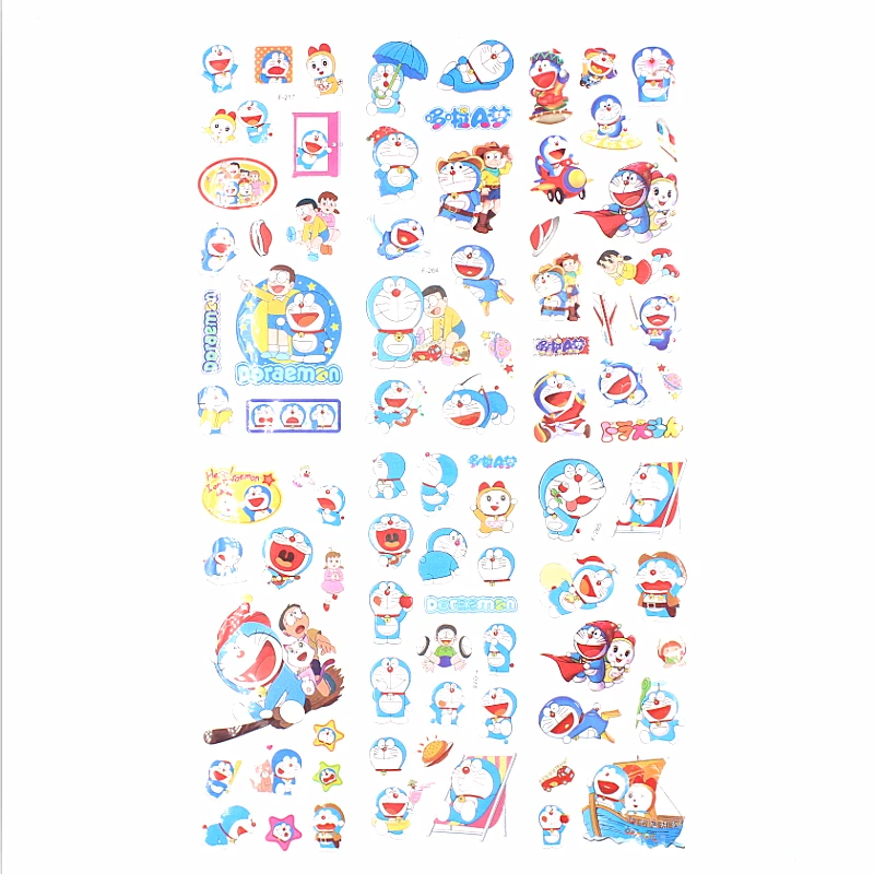 6 шт./лот Doraemon можно выбрать модный бренд игрушки для детей Мультяшные 3D наклейки