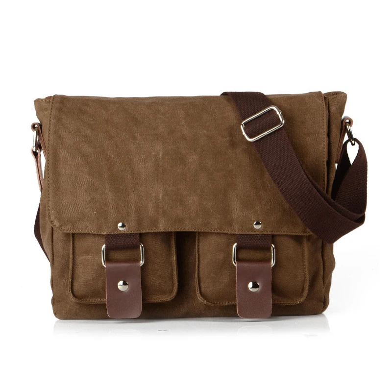 Hotselling Men Bags Durable Canvas Handbags WomenHasp Zipper All match