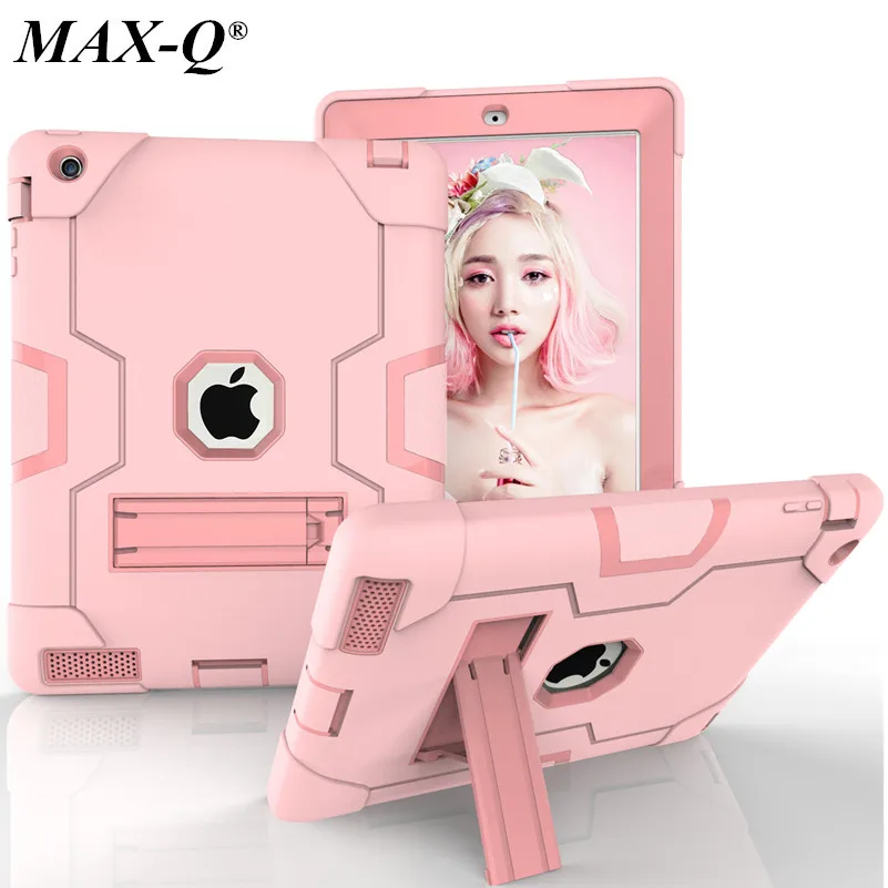 MAX Q для Apple ipad 2 9 7 дюймов дети Безопасный сверхмощный резиновый полный корпус