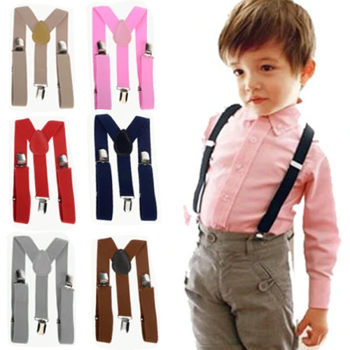 Mode Enfants Garçon Fille Enfants Clip sur Élastique Bretelles Réglables  Ceinture Y Forme de Bretelles Arrière Ceinture 