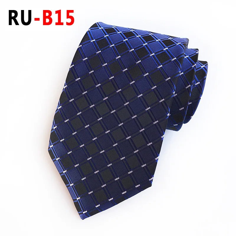 RU-B15 67 цветов, шелковый галстук для мужчин, жаккардовый, 8 см, Модный Цветочный галстук, деловой галстук для свадебной вечеринки, галстук, подарок для Него - Цвет: RU-B15