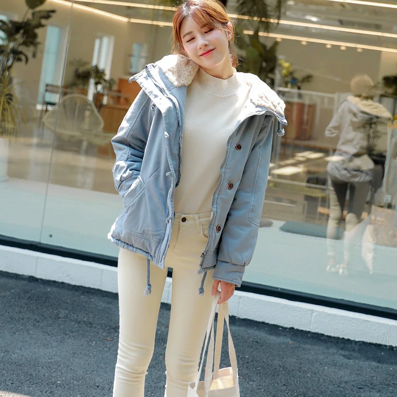 Old Blue De khaki Veste Grande Manteau La Green Porter Jaqueta do D'hiver Fourrure Parka Wine navy Army Taille Capuchon Blue Femmes Plus Neige Chaude red À D'agneau Chaud Feminina qfwq1