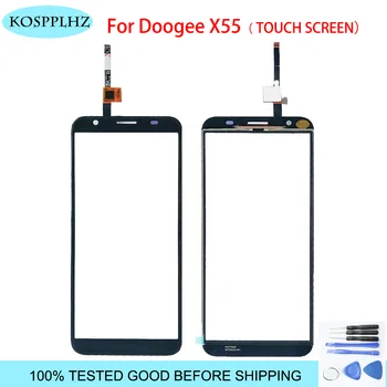 

Black/ White/ Gold 5.5 inch front outer glass For doogee x55 Touch Screen Touch Panel Lens Replacement x 55 + Tools