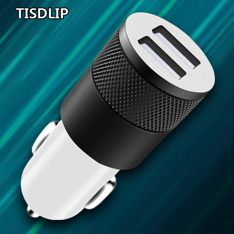 

TISDLIP 3.1A 5V Dual USB Car Charger Mobile Phone Charger 2 Port USB Fast Car Charging for iPhone Samsung Tablet Car-Charger