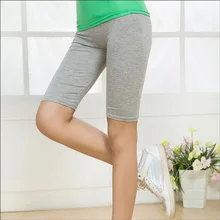 Популярные летние тонкие легинсы длиной до колена Женские Модальные хлопковые леггинсы женские модные спортивные легинсы для фитнеса 75Z
