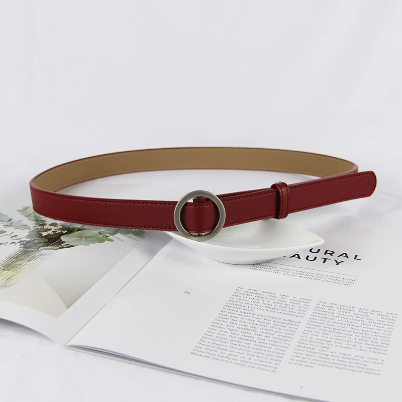Дизайн ремень модные Без пряжкой ремни для женщин джинсы студентов горячая серебряные Ремни Черный Искусственная кожа платье коричневый вечерние