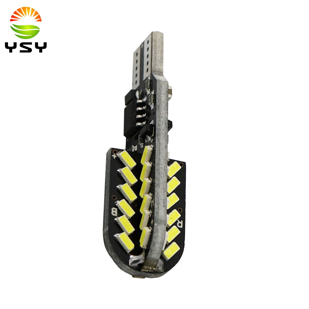 YSY 100X Новая вспышка/Стробоскоп W5W T10 48smd 3014 led Canbus без ошибок автомобильные лампы