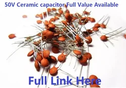 100PCS Ceramic Capacitor 50V 104 10nF 0.01uf 10P 47P 100P 220P 330P 470P 1nf 102 103 2.2nf 222 4.7NF 472 47nf 473 100nf 6.8pf 6