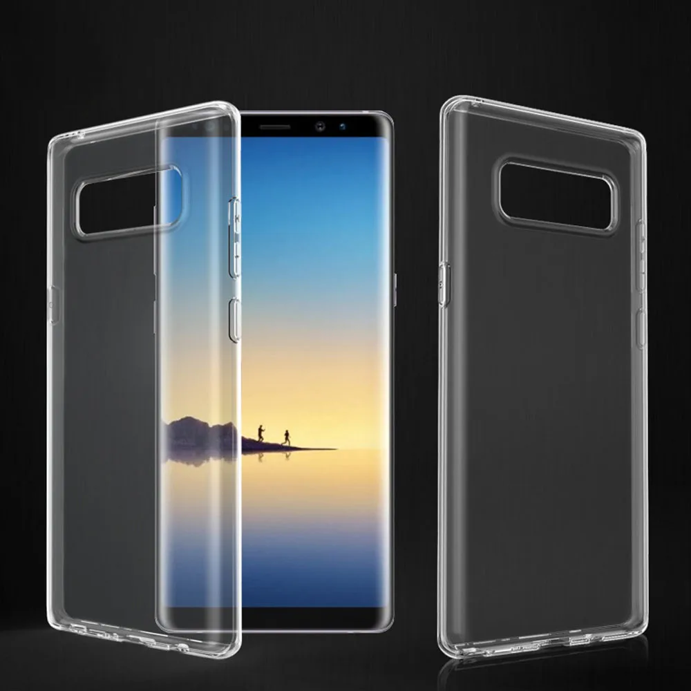 

Slim Fit Soft Silicone Transparent Clear Case Anti Scratch Impact Protective Cover For Samsung Galaxy Note 8 N950F N950FD N950U