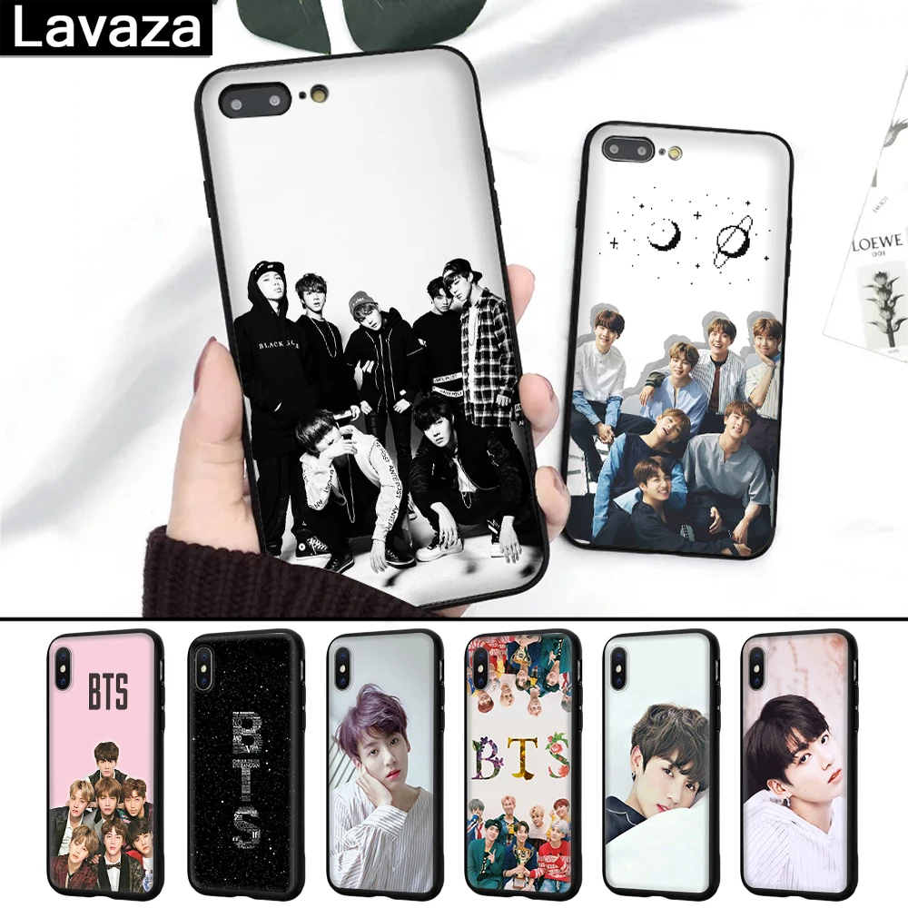 

Lavaza bts Popular combination Silicone Case for iPhone 5 5S 6 6S 7 8 Plus X XR XS Max