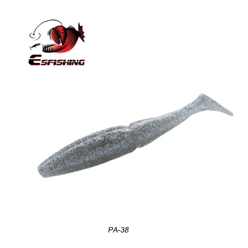 ESFISHING Easy Shiner Shad 125 мм 4 шт. 18 г рыболовные приманки джиг силиконовые приманки для ловли карпа Спиннербейт мягкие приманки - Цвет: PA38