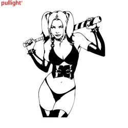 Baseball Bat Lady Woman car Stickers accessories Sexy Girl sex waterproof Vinyl Decals Rear Window Car Sticker hot style