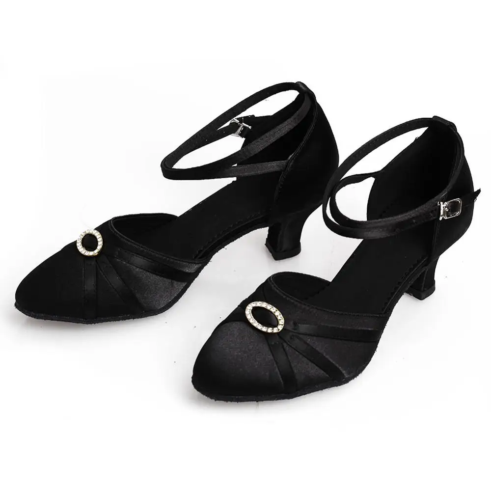 Атласные туфли для танцев 4 стиля женские на высоком каблуке 5 см|modern dance shoes|dance