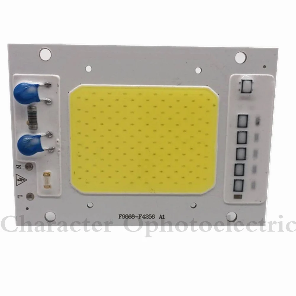 

5 PCS 50 W LED COB Chip 220V High lumen LED Lamp Bulb Waterproof IP65 Light Chips Input Smart IC For DIY Spotlight Floodlight