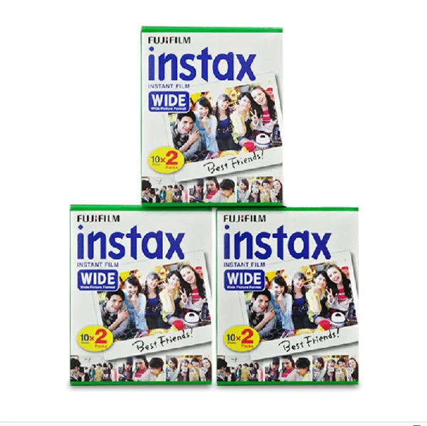 

Genuine Fujifilm Instax Instant Wide Film White Film 60 Sheets For Fuji Instax Instant Photo Camera 300 / 200 / 210 / 100 /500AF