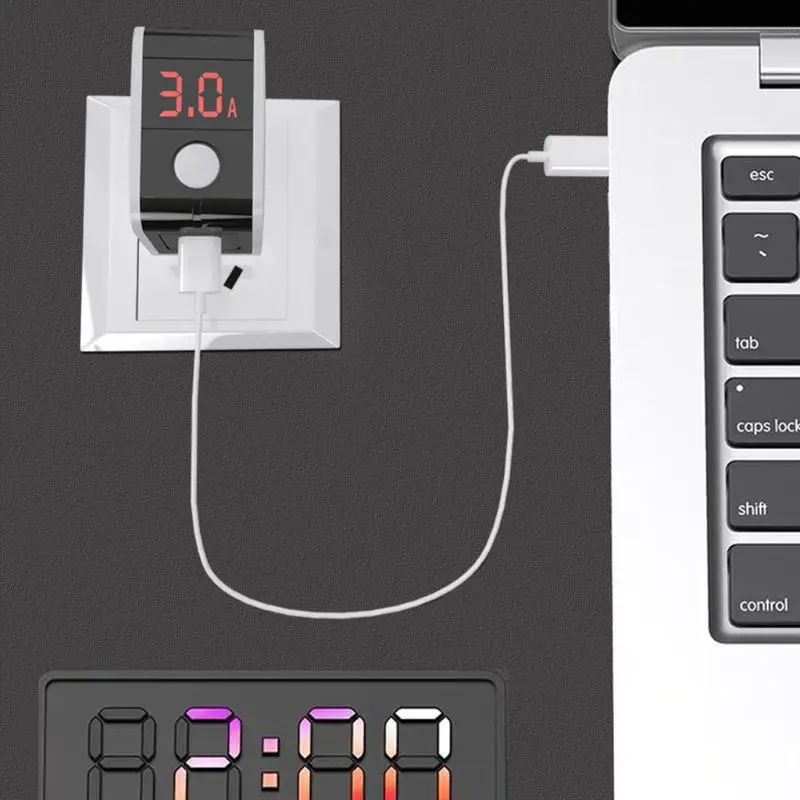 Адаптер питания 18 Вт мобильный телефон быстрое зарядное устройство с дисплеем напряжения тока для iPhone ipad samsung Xiaomi huawei смартфон планшет