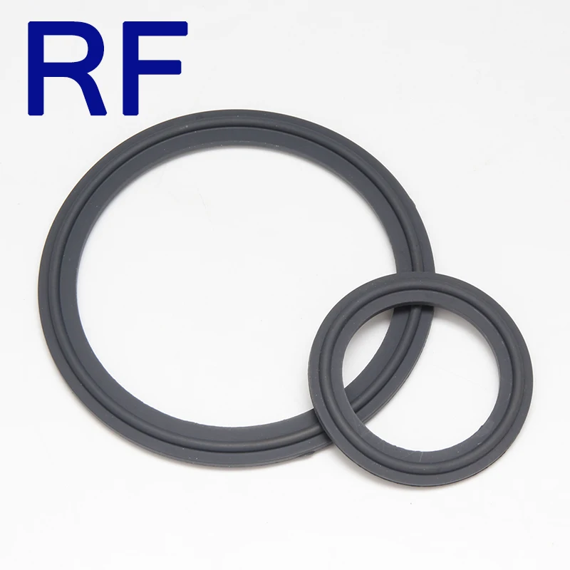 RF 3 шт. 1 5 дюйма 2 4 6 дюймов 8 10 12 FPM Viton уплотнительная прокладка для тройного зажима