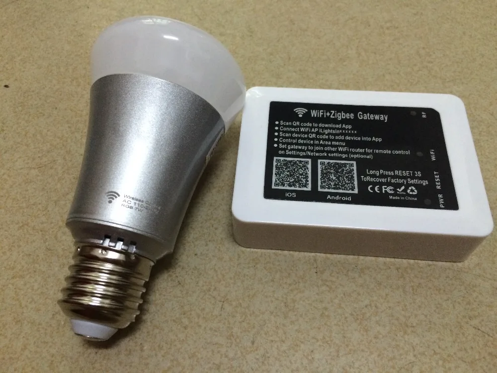 Smart ZIgbee RGB color lights LED Smart Bulb Wireless One RGB smart