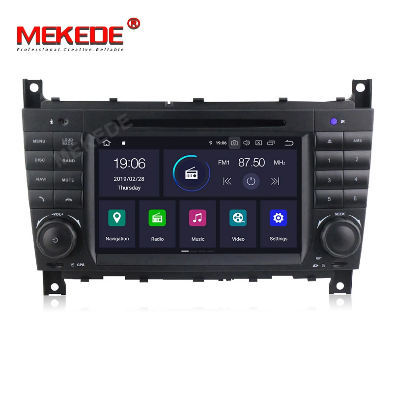 Flash Deal Mekede PX30 IPS DSP android 9.0 Car radio GPS navigation player for Mercedes/Benz W203 W209 W219 A-Class A160 C-Class C180 C200 4