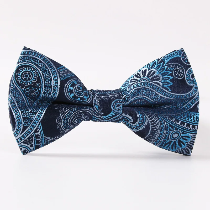 

New Fashion Gentlemen's Adjustable Paisley Bowtie for Men Wedding Prom Party Neckwear Bow Ties Women Butterfly Cravat