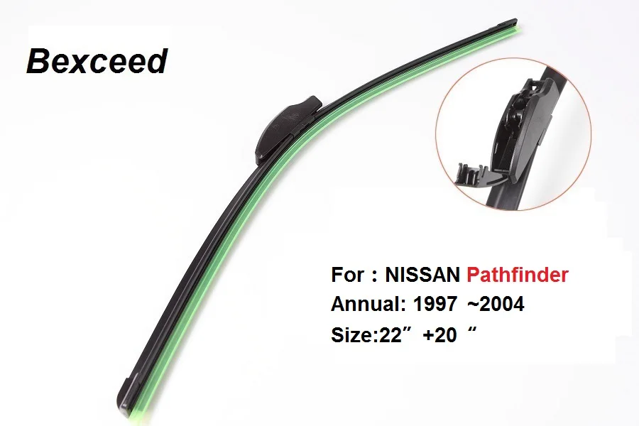 (22"+20") 1 Set High Quality Car Windshield Flat Wiper Blade For Nissan