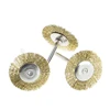 9 Brass Brush Wire Wheel Brushes Die Grinder Rotary Electric Tool for Engraver ► Photo 3/6