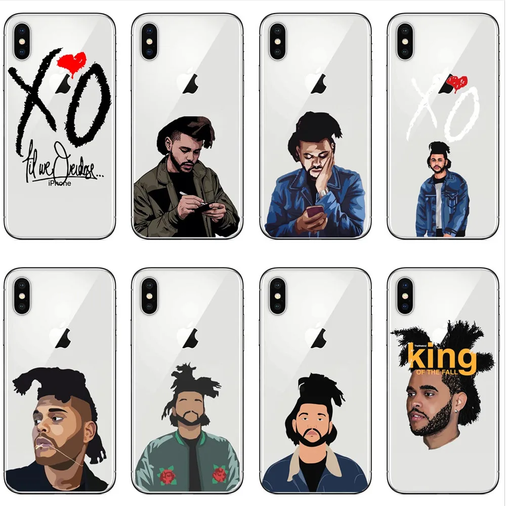 

Super Star XO The Weeknd Starboy Singer Soft silicone Phone Case For iPhone X 7 8 Plus XS XR XS Max 6 6S Plus 5 5S SE 5.8 5.5