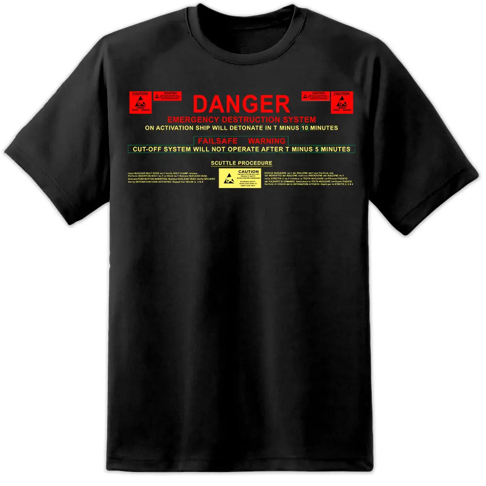 

Alien Nostromo Destruct Sequence T Shirt Sulaco M41A PULSE RIFLE RIPLEY Movie Cool Casual pride t shirt men Unisex New
