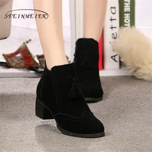 Women winter boots Genuine cow suede Leather Ankle flats Comfortable quality soft Shoes Brand Designer Handmade 2019 with fur Women winter boots Genuine cow suede Leather Ankle flats Comfortable quality soft Shoes Brand Designer Handmade 2019 with fur