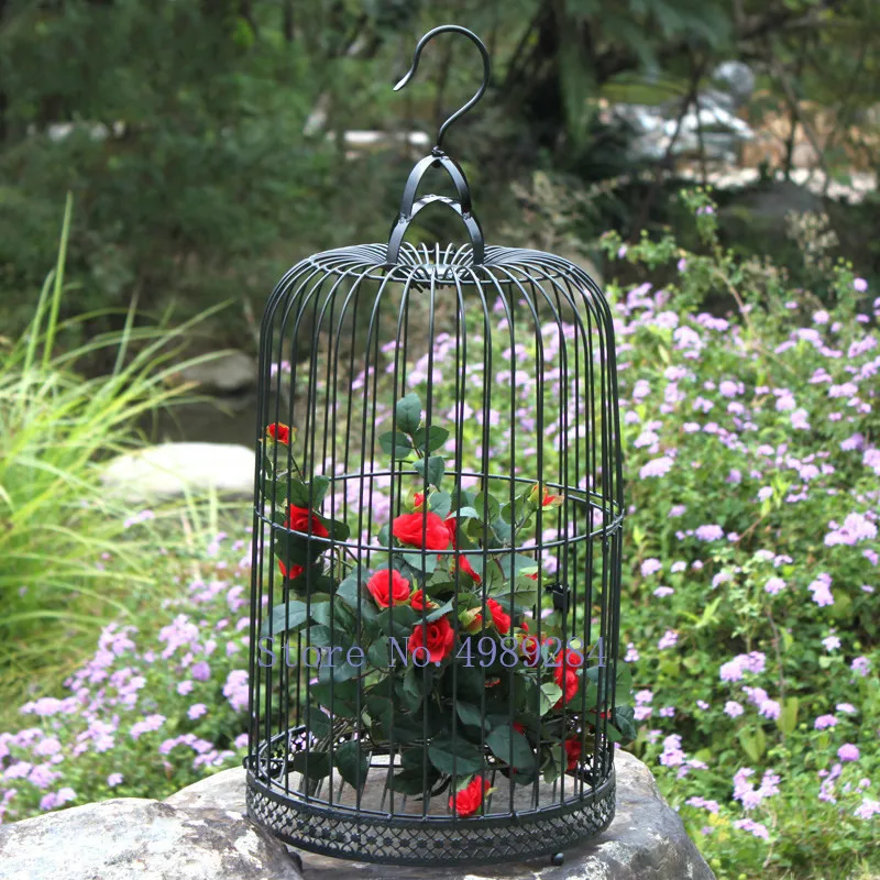 Props Flower-Arrangement Birdcage Interior-Accessories Iron Wedding-Decoration Landing Props Flower-Arrangement Birdcage Interior-Accessories Iron Wedding-Decoration Landing