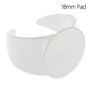 

Adjustable 16mm Flat Pad Metal Ring Base Blanks Wholesale, Silver Plated, 20 pcs/lots-C4659