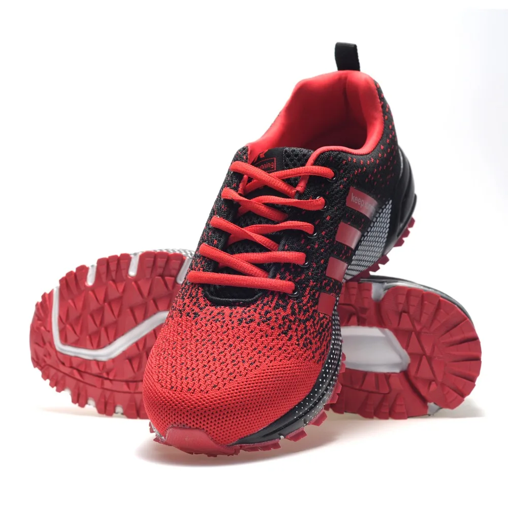 

Sneakers Men Women Sport Shoes Lace-Up Beginner Rubber Fashion Mesh Round Cross Straps Flat Sneakers Running Shoes Casual Shoes