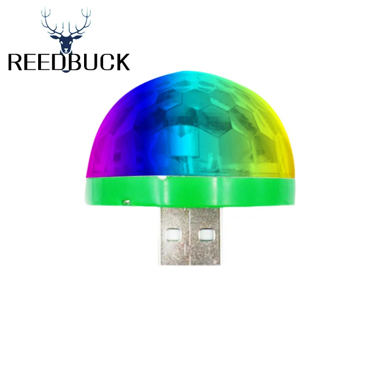 Портативный RGB USB музыкальный диско хрустальный вращающийся шар праздничный свет