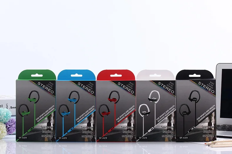 Stereo Sports Earphones Ear-Hook Headset Noise Canceling Earbuds with Mic for iPhone Xiaomi Mobile Phone MP3 MP4 Player (10)