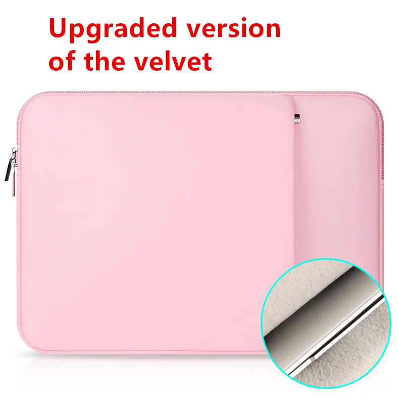 Мягкий чехол-сумка для ноутбука Macbook Air 11 12 14 15 15,6 Pro retina 11,6 13,3 дюймов сумки на молнии для Mac Book Pro 13+ пух
