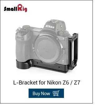 Клетка для камеры SmallRig Z7, БЫСТРОРАЗЪЕМНАЯ полуклетка для камеры Nikon Z6 и камеры Nikon Z7 с быстроразъемной пластиной Manfrotto 2262