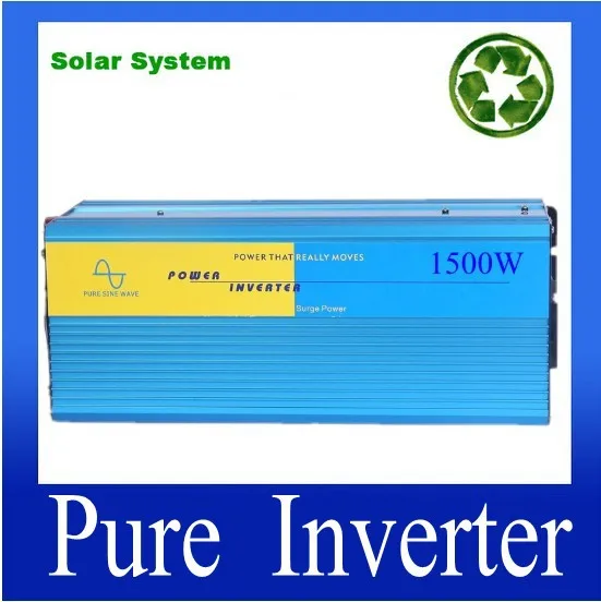 

1500W Pure Sine Wave Power Inverter,DC/AC Inverter For Solar PV System,DC12/24/24V to AC100/220/120/220/230/240VACCE Approval