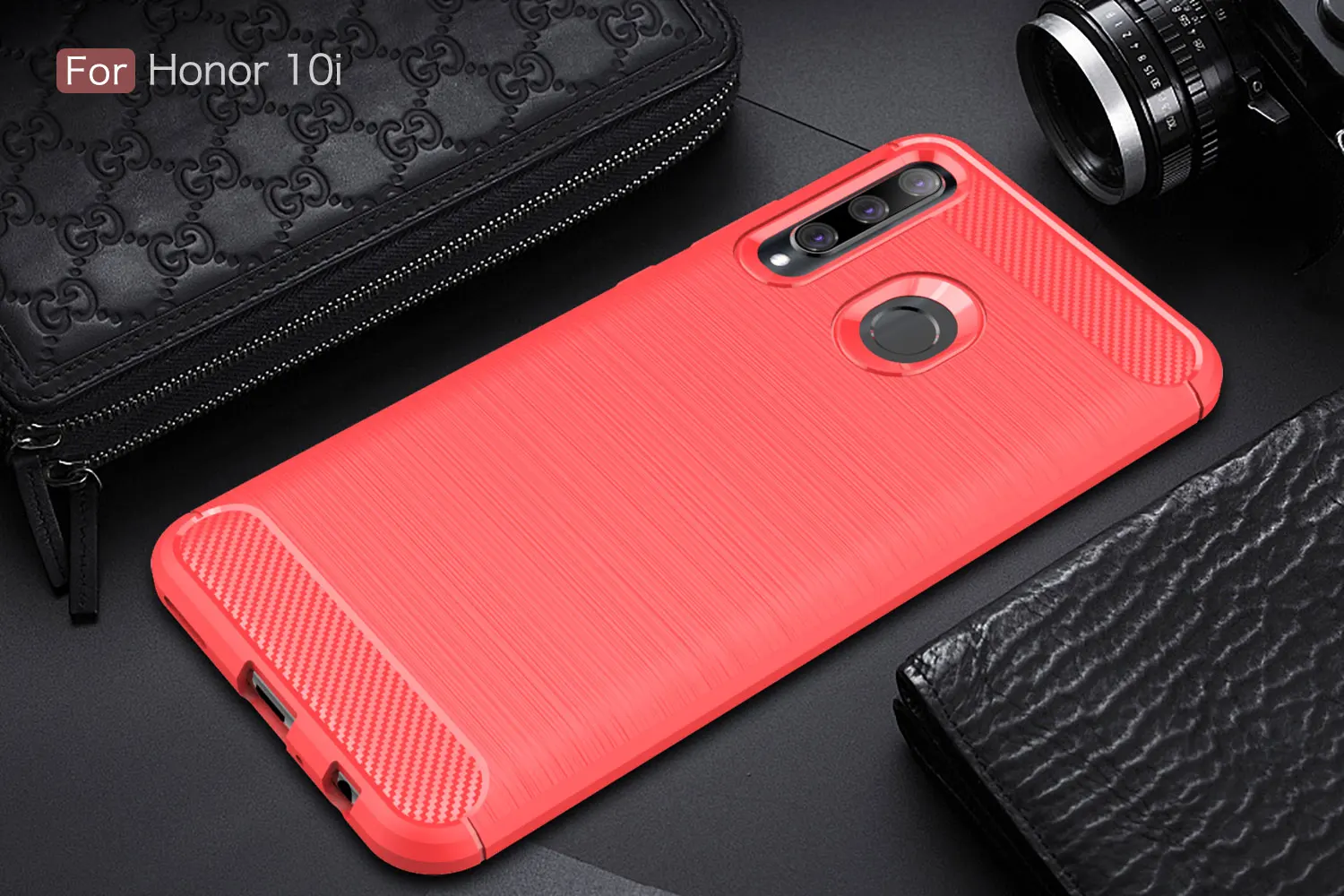 Силиконовый тонкий чехол из ТПУ с защитой от царапин для Honor 10i, гибкий защитный чехол из углеродного волокна для huawei Honor 10 10i Lite
