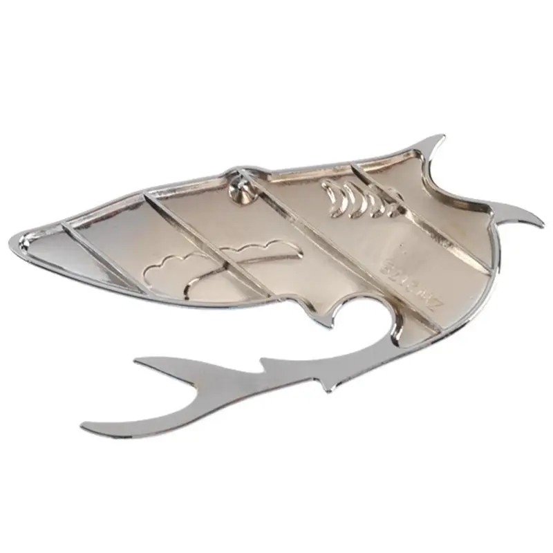 Универсальный стильный металлический автомобильный стикер в форме акулы, эмблема, логотип автомобиля, Внешние детали, запчасти для авто