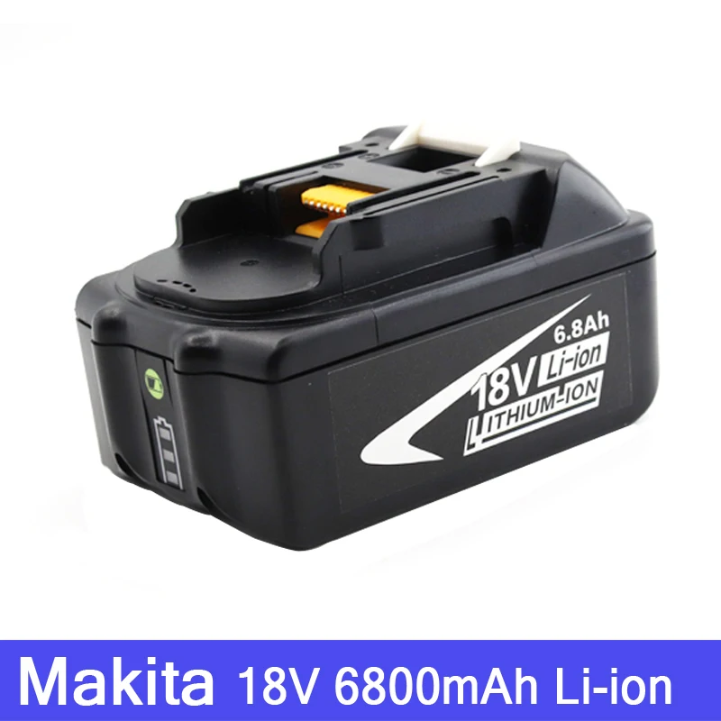 

New Portable 18V Rechargeable Battery 6.8AH 6800mAh Li-Ion Battery Replacement Power Tool Battery for MAKITA BL1860