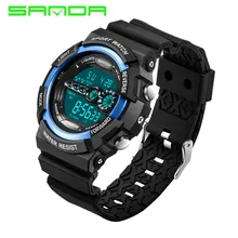 Sanda G стильные мужские спортивные часы S SHOCK Военные часы модные наручные часы мужские спортивные светодиодный цифровые часы водонепроницаемые часы Reloj Hombre