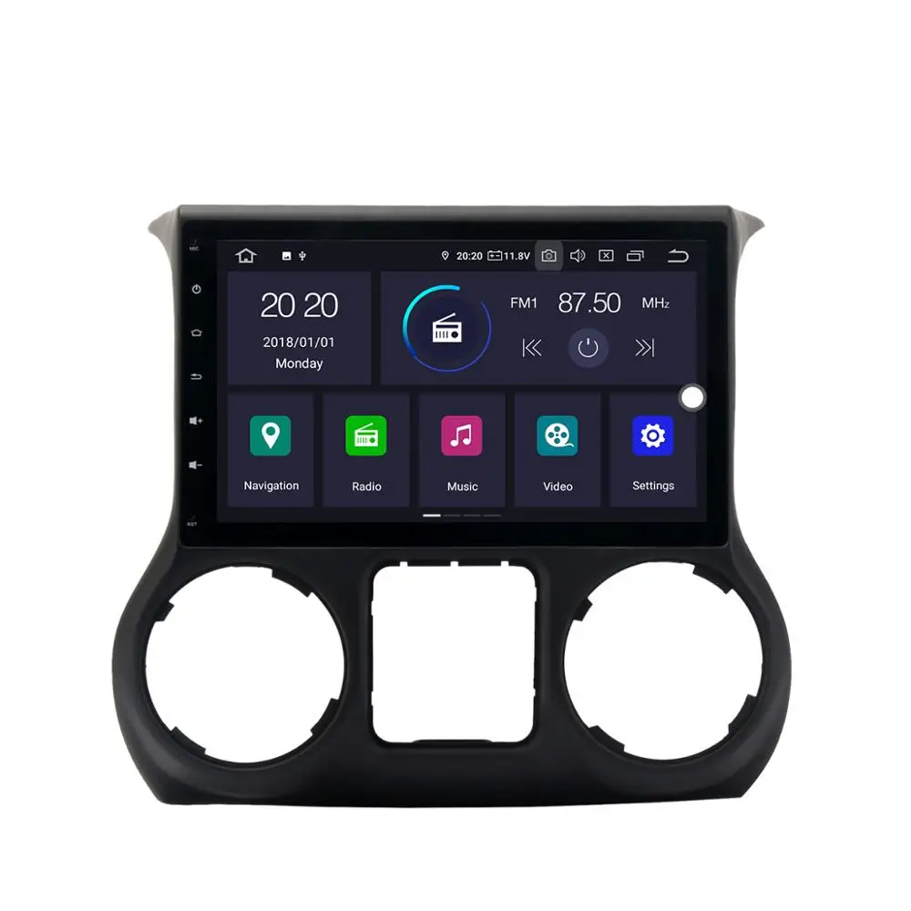 Excellent KOOCAVS 10.2" IPS Android 9.0 Car GPS Radio Player for Jeep Wrangler 2015-2016 with 4GB+64GB Auto Stereo Multimedia Headunit 5