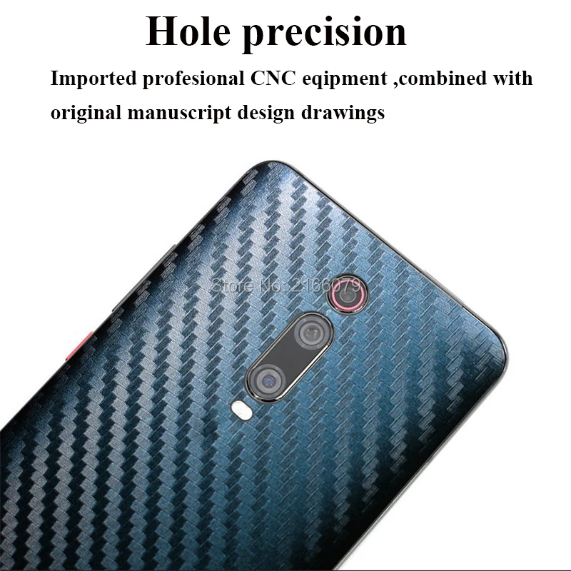Для Xiao mi Red mi K20/K20Pro/mi 9 T/9 T Pro 6,3" 3D градиентное углеродное волокно полное заднее покрытие наклейка защитная пленка