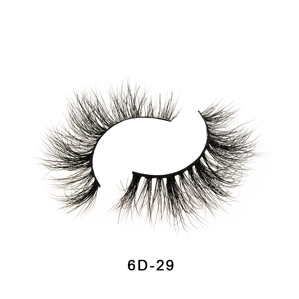 Crownlashes 6d норковые ресницы фирменные ресницы косметические ресницы Индивидуальные ресницы упаковочная коробка Поддельные ресницы - Цвет: 6D-29